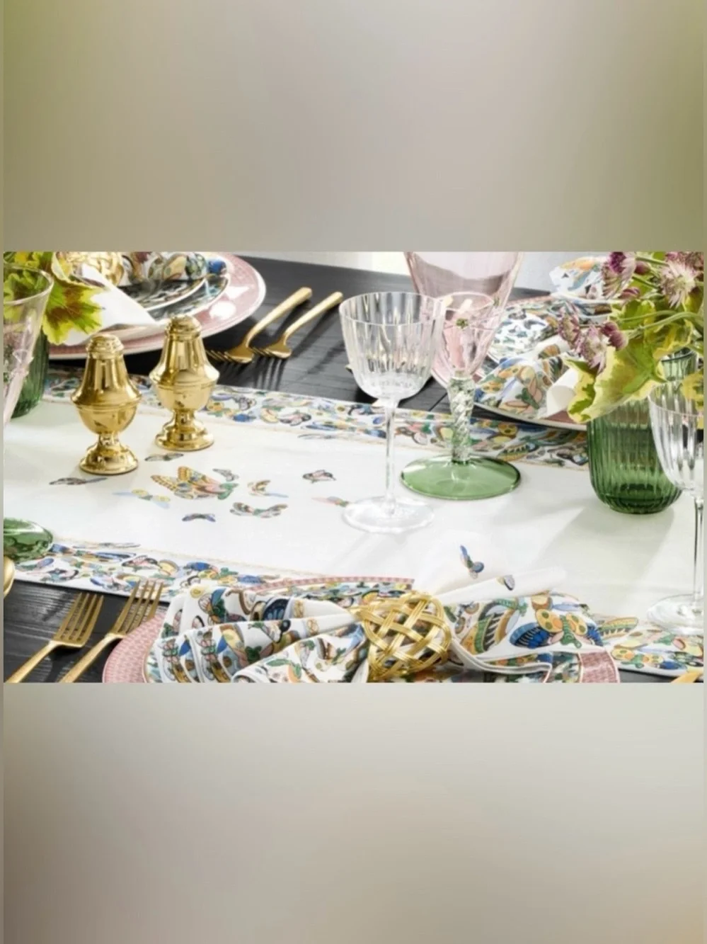 Williams Sonoma Papillon Table Runner